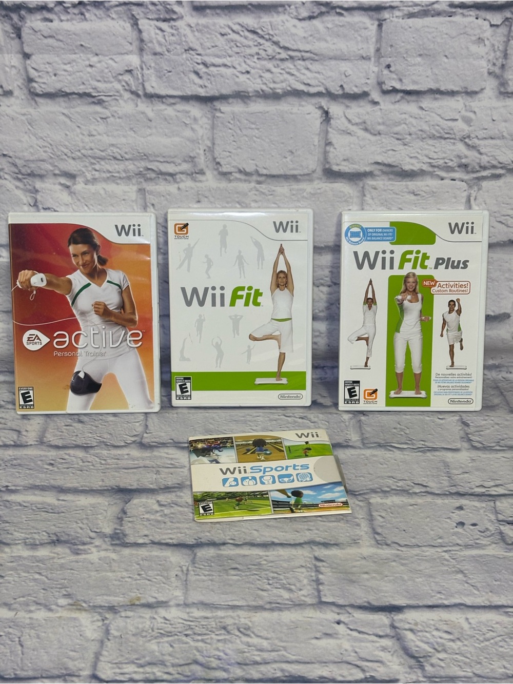 Lot Of 4 Nintendo Wii Games Wii Fit Wii Fit Plus Wii Sports Personal Trainer